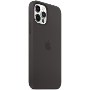 Луксозен силиконов гръб оригинален MHLG3ZM/A OFFICIAL Apple Silicone Case With MagSafe за Apple iPhone 12 Pro Max 6.7 черен